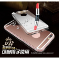 Luxury Ultra-thin Mirror Effect Electroplating foldable TPU CASE for iphone 6s/6s plus